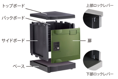 ロッカーの組み立て方