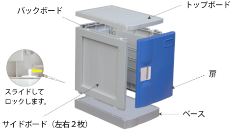 ロッカーの組み立て方