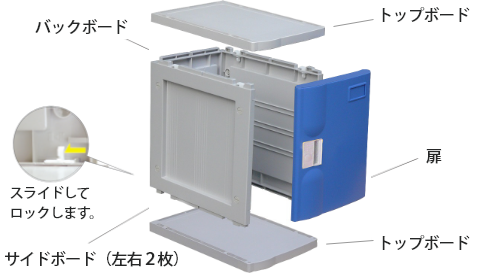 ロッカーの組み立て方